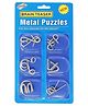 KUNYA Brain Teasers Metal Wire Puzzle Toys Metal Puzzle Toys for Gifts, Party Favours, Prizes, Disentanglement Puzzle Unlock Interlock Toys - IQ Puzzle Brain Teaser (6 Pieces)