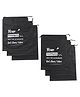 Play Nation Multipurpose Storage Woven Shoe Bag Organiser with Strings Essential Pack of 6 - Black