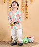 Polka Tots Cotton Woven Full Sleeves Lemon Printed Coordinating Night Suit Set - Multi Colour