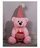 Dukiekooky Kids Pink & Red Bear With Cap & Cack Soft Toy- Height 45 CM