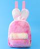 Babyhug Fur Rabbit Fashion Backpacks - Pink