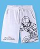 Pine Kids Marvel Terry Knit Knee Length Shorts with Pocket &  Spiderman Print - Grey