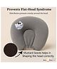 NeonateCare Mustard Seed Pillow for New Born Baby, Ideal for Round Head Shaping Seed Pillow for 0 to 12 Months Babies (Grey Seed Pillow)