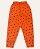 Kiwi Star Printed Cotton Pajama - Orange