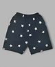 Kiwi 100% Cotton Star Printed Shorts - Navy