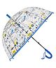 CHAATEWALA Vehicle Printed Dome Shape Transparent Umbrella - Multi Colour