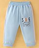 Taeko Looper Knit Full Length Lounge Pant with Space Theme Print - Blue