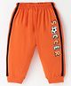 Taeko Single Jersey Knit Full Length Lounge Pant with Soccer Print - Orange