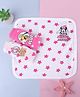 Babyhug Disney Interlock Knit Wash Cloth With Minnie Mouse & Friends Graphic Pack of 3 L 28 x B 28 cm - White