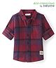 Babyoye 100% Cotton Full Sleeves Checkered Shirt - Red
