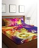 Pokemon Double Bed Sheet With 2 Pillow Covers - Multi Color