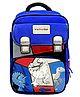Little Surprise Box Dinosaur Theme School backpack for kids with Additional Sling bag and comfortable cushion padding Blue - 15 Inches