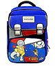 Little Surprise Box Kangaroo Theme School backpack for kids with Additional Sling bag and comfortable cushion padding Royal Blue Blue - 15 Inches