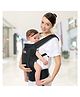 R for Rabbit Comfy Hug Ergo Baby Carrier for New Born | Front and Back Carry Position Adjustable Belt Ergonomic Kangaroo Bags for 4 months to 2 years Kids Upto 15 Kg (Black)