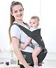 R for Rabbit Upsy Daisy Ergo Baby Carrier for New Born | 8 in 1 Hip Seat Front and Back Carry Position Adjustable Straps Kangaroo Bags for 4 to 36 Months Kids Upto 15 Kg (Denim Grey)