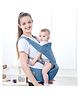 R for Rabbit Upsy Daisy Ergo Baby Carrier for New Born | 8 in 1 Hip Seat Front and Back Carry Position Adjustable Straps Kangaroo Bags for 4 to 36 Months Kids Upto 15 Kg (Denim Blue)