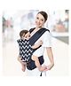 R for Rabbit Hug Me Ergo Baby Carrier for New Born Front and Back Carry Position Adjustable Belt Ergonomic Kangaroo Bags for 4 months to 2 years Kids Upto 15 Kg (Blue)