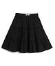 Chuppan Chupai Solid Tiered Skirt - Black