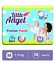 Little Angel Premier Pants Baby Diapers With Wetness Indicator Medium - 28 Pieces
