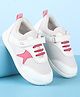 Babyoye Heart Print Casual Shoes with Velcro Closure - White
