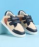 Babyoye Velcro Closure Casual Shoes With Colour Block Design - Beige