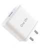 Onelife CH 17 33W USB Quick Charger with Type C cable. White