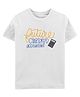 Zeezeezoo Half Sleeves Future Chartered Accountant Text Printed Tee - White