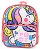 Polo 10 Inches Fancy Kids School Bag With 1 Compartments, 1 Front Pocket & Unicorn Print - Pink