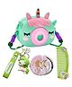FunBlast Unicorn Sling Bag with Key Ring, Comb and Mirror  Sea Green