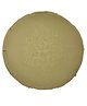 Sarveda Lotus Embroidered Round Zafu Meditation and Yoga Cushion