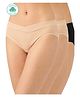 Inner Sense Organic Cotton Pack Of 3 Solid Anti Microbial Maternity Panties  - Multi Colour