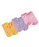 Cutewalk by Babyhug Anti-Bacterial Ankle Length Socks Hearts Design Pack of 3 - Multicolour