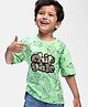 Babyhug Disney Cotton Knit Half Sleeves T-Shirt with Chip N Dale Graphic and Foil Print Detailing - Green