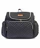 Motherly Diaper Quilted Diaper Bag for Mothers for Travel with Changing Mat - Spacious Diaper Bags for Mom | Baby Bag with Multi-Pocket Design | Maternity Bags for Mother and Baby (Black)