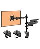 Artikel Laptop+Monitor Desk Mount Height Adjustable Heavy Duty Arms  Black