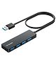 BYEASY USB Hub,USB Splitter for Laptop,Multiport USB 3.0 Hub Black