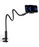 SAIJI Tabletop Cell Phone Holder, Flexible Long Arm Gooseneck Mount Stand, 360 Adjustable Ball Black