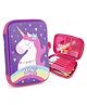 Fiddlerz Unicorn Pencil Pouch for Kids Large Capacity Pencil Box Case for Girls & Boys