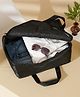 Hosta Homes  Under Bed Storage Parachute Material Zipper Bag Pack of 1 Black