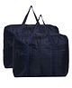 Hosta Homes  Under Bed Storage Parachute Material Zipper Bag Pack of 2 Blue