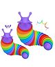 Bunie Small Slug Fidget Toys for Kids - Set of 2 Pcs Color & Design May Vary