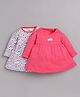 BABY GO Pack Of 2 Full Sleeves Floral Printed Dresses - Fushia