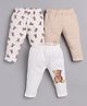 BABY GO Pack Of 3 Bear Printed Pajamas - Beige