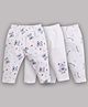 BABY GO Pack Of 3 Teddy Bear Printed Pajamas - White