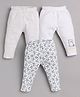 BABY GO Pack Of 3 Bear Printed Pajamas - White
