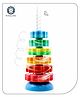 Aditi Toys Spinning Stacking Tower Toy For Kids & Toddlers, Rainbow Spin Tower Made of Strong ABS Plastic, Non-toxic, BPA Free Material, Early Educational Toy For Kids Boys & Girls,