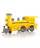 Aditi Toys Pull Back Steam Train Engine, with Led Toy for Kids, Plastic String Pull Back Train Non Toxic and Safe for Little Kids - Yellow