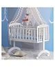 BabyTeddy Premium White  Lullaby Cradle Baby Cot Cradle with Mosquito Net (White)