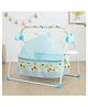 BabyTeddy Premium Automatic Electric Baby Swing Cradle with multipurpose tray Adjustable Swing Speed, Soothing Music | Baby Rocker with Mosquito Net, Safety Belt & Removable Toys Swing for Baby with WhisperQuiet technology