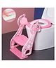BabyTeddy Patented Baby Potty Seat Potty Chair Toilet Trainer Cushioned With ladder And Easy Grip Handle 1-8 Years Age Kid Portable Potty for Toddler Travel, Toddler Toilet with Ladder (Pink)